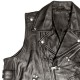 Mens Black Moto Biker Genuine Leather Vest Mens Black Moto Biker Genuine Leather Vest