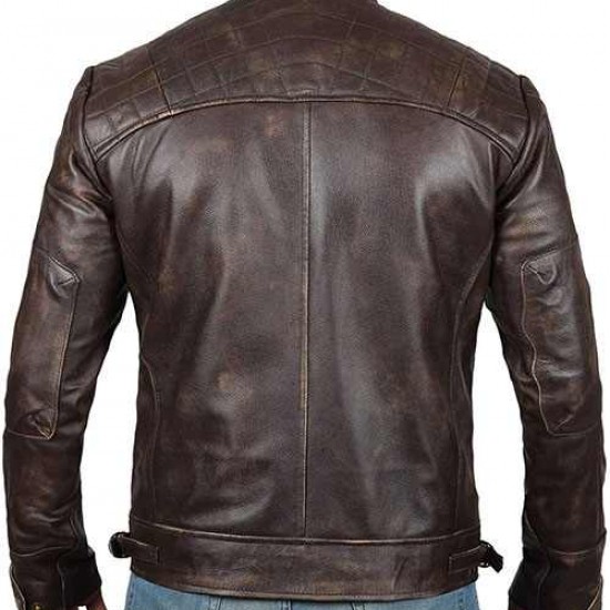 Mens Brown Genuine Lambskin Motorcycle Leather Jacket Mens Brown Genuine Lambskin Motorcycle Leather Jacket