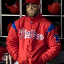 Mens Bryce Harper Philadelphia Phillies Jacket