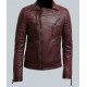 Mens Burgundy Color Biker Style Leather Jacket Mens Burgundy Color Biker Style Leather Jacket