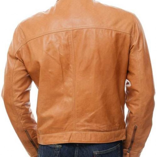 Mens Cafe Racer Real Leather Biker Jacket Mens Cafe Racer Real Leather Biker Jacket