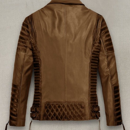 Mens Charles Burnt Tan Brown Leather Jacket Mens Charles Burnt Tan Brown Leather Jacket