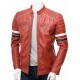 Mens Classic Racing Quilted Real Leather Biker Jacket Mens Classic Racing Quilted Real Leather Biker Jacket