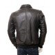 Mens Classic Shirt Collar Real Leather Bomber Jacket Mens Classic Shirt Collar Real Leather Bomber Jacket