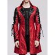 Mens Cloud Devil Red Gothic Coat Mens Cloud Devil Red Gothic Coat