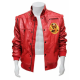 Mens Cobra Kai Karate Kid Johnny Lawrence Red Leather Jacket Mens Cobra Kai Karate Kid Johnny Lawrence Red Leather Jacket