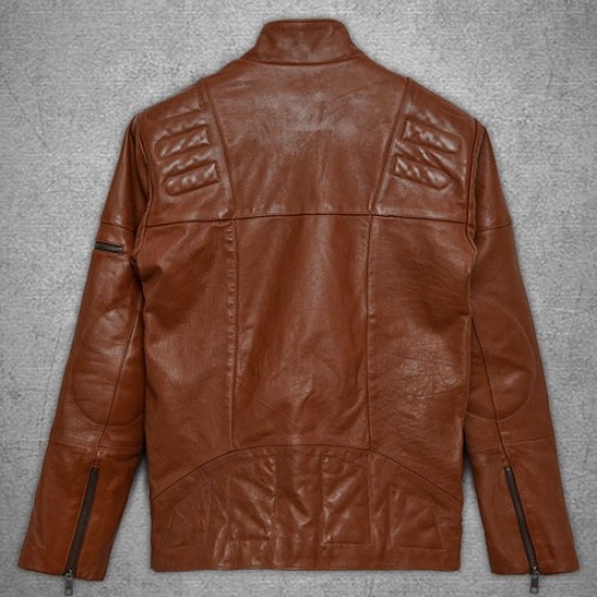Mens Cruiser Biker Leather Biker Jacket