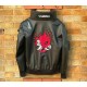 Mens Cyberpunk 2077 Leather Embroidery Costume Jacket Mens Cyberpunk 2077 Leather Embroidery Costume Jacket