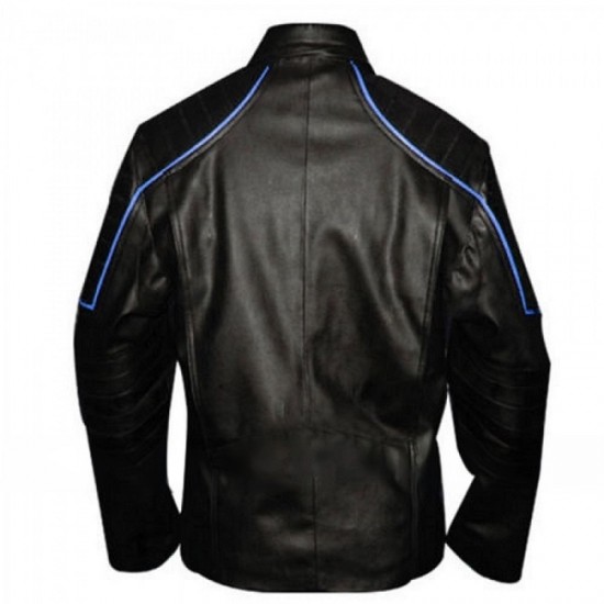 Mens Dark Knight Rises Batman Leather Jacket Mens Dark Knight Rises Batman Leather Jacket