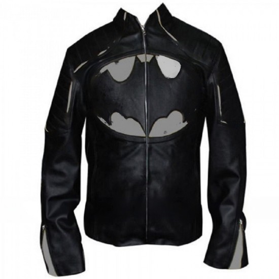 Mens Dark Knight Rises Batman Leather Jacket