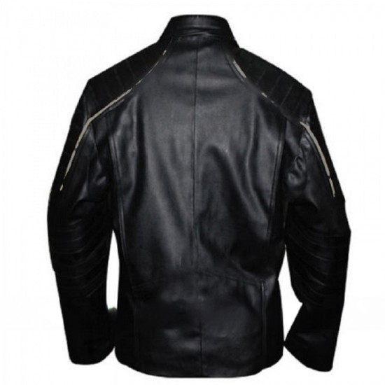 Mens Dark Knight Rises Batman Leather Jacket Mens Dark Knight Rises Batman Leather Jacket