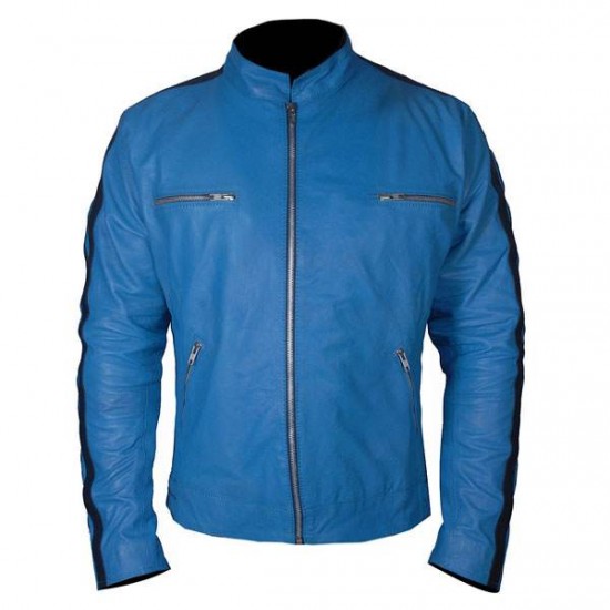 Mens Dirk Gentlys Holistic Detective Agency Samuel Barnett Leather Jacket Mens Dirk Gentlys Holistic Detective Agency Samuel Barnett Leather Jacket
