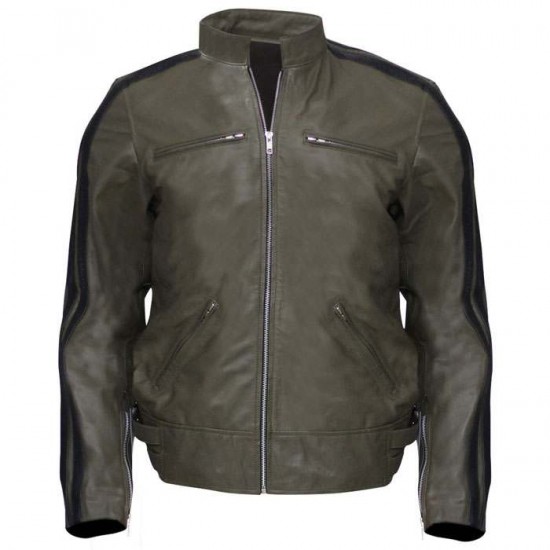 Mens Dirk Gentlys Holistic Detective Agency Samuel Barnett Leather Jacket Mens Dirk Gentlys Holistic Detective Agency Samuel Barnett Leather Jacket