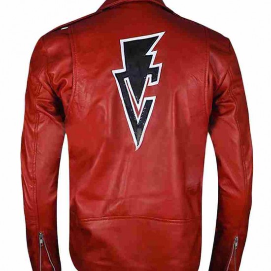 Mens Finn Balor WWE Superstar Balor Club Red Leather Jacket Mens Finn Balor WWE Superstar Balor Club Red Leather Jacket