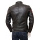 Mens Iconic Cafe Racer Sporty Red Trim Real Leather Biker Jacket Mens Iconic Cafe Racer Sporty Red Trim Real Leather Biker Jacket