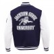 Mens Jackson State University Classic Rib Wool Varsity Jacket Mens Jackson State University Classic Rib Wool Varsity Jacket