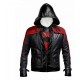 Mens Jason Todd Red Hood Arkham Knight Bat Logo Cosplay Costume Biker Leather Jacket Mens Jason Todd Red Hood Arkham Knight Bat Logo Cosplay Costume Biker Leather Jacket