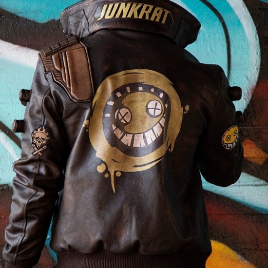 Mens Junkrat Steampunk Leather Jacket Mens Junkrat Steampunk Leather Jacket