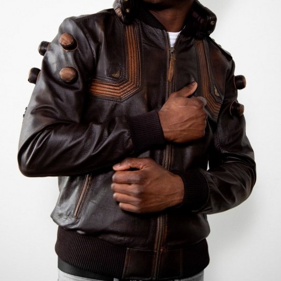 Mens Junkrat Steampunk Leather Jacket Mens Junkrat Steampunk Leather Jacket