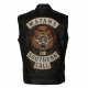 Mens Michael Irby MAYANS Biker Black Leather Vest