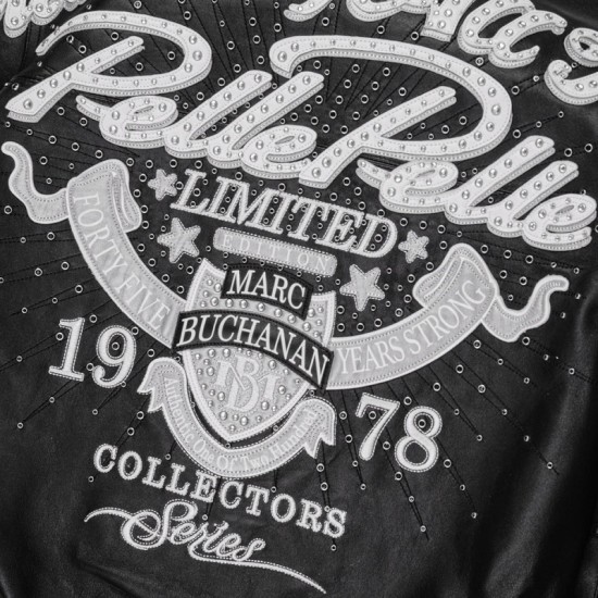 Mens Pelle Pelle Greatest Of All Time Black Leather Jacket