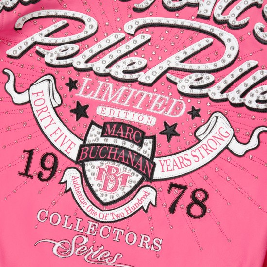 Mens Pelle Pelle Greatest Of All Time Pink Leather Jacket