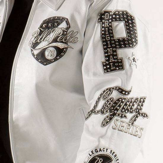 Mens Pelle Pelle Legacy Series White Jacket
