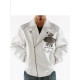 Mens Pelle Pelle White Lethal Jacket