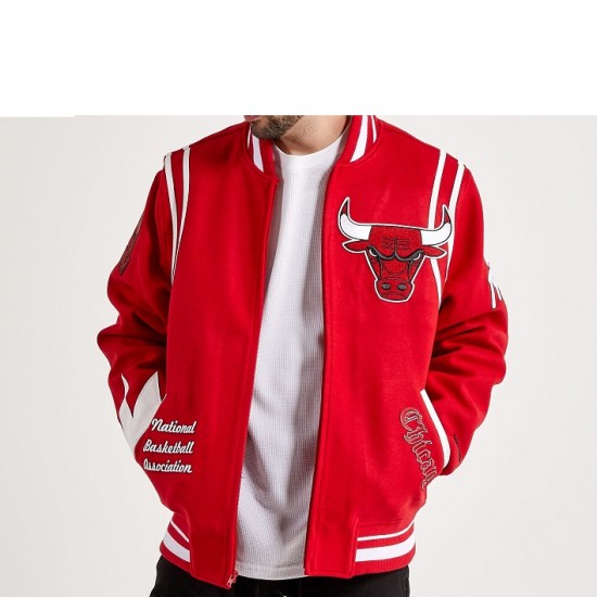 Mens Pro Standard Chicago Bulls 6X Champs Varsity Jacket