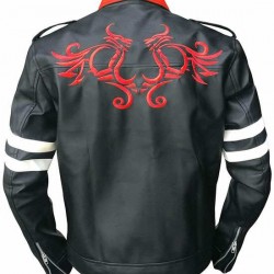 Mens Prototype Alex Mercer Dragon Black Costume Leather Jacket