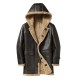 Mens RAF B3 Black Bomber Shearling Fur Genuine Leather Jacket Winter Coat Mens RAF B3 Black Bomber Shearling Fur Genuine Leather Jacket Winter Coat