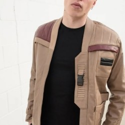 Mens Rebel Finn Light Brown Rebel Leather Jacket