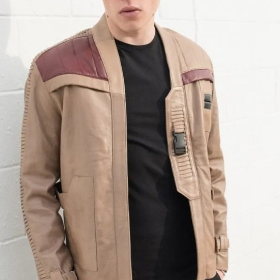 Mens Rebel Finn Light Brown Rebel Leather Jacket