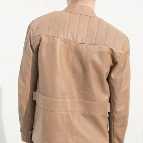 Mens Rebel Finn Light Brown Rebel Leather Jacket