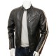 Mens Retro Cafe Racer Style Real Leather Biker Jacket Mens Retro Cafe Racer Style Real Leather Biker Jacket