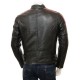 Mens Retro Cafe Racer Style Real Leather Biker Jacket Mens Retro Cafe Racer Style Real Leather Biker Jacket