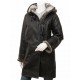 Mens Sheepskin Duffle Coat Fur Hood Natural Shearling Fur Long Hooded Coat Mens Sheepskin Duffle Coat Fur Hood Natural Shearling Fur Long Hooded Coat