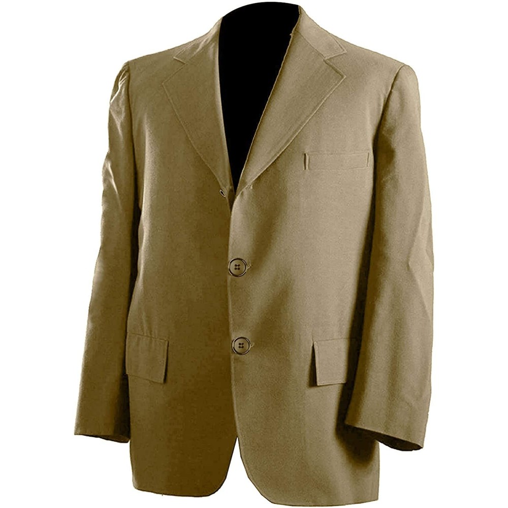 Mens Slim Fit Blazer Formal Sports Golf Regular Coat Green Cotton Jacket