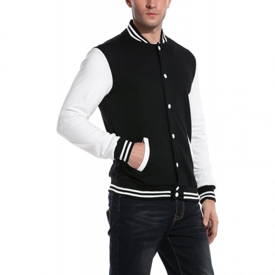 Mens Slim Fit Varsity Baseball Jacket Mens Slim Fit Varsity Baseball Jacket