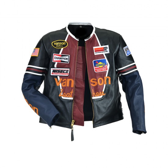 Mens Star Sport vansonss Rider Leather Biker Jacket Mens Star Sport vansonss Rider Leather Biker Jacket