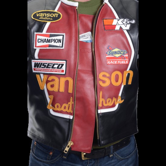 Mens Star Sport vansonss Rider Leather Biker Jacket Mens Star Sport vansonss Rider Leather Biker Jacket