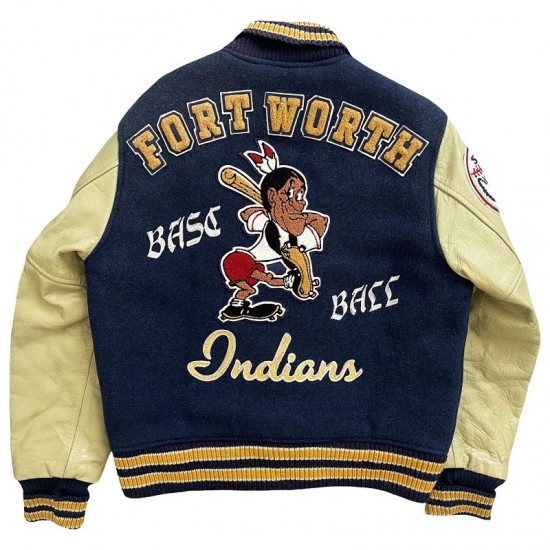 Mens State Champions Indians Blue Varsity Jacket Mens State Champions Indians Blue Varsity Jacket