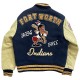 Mens State Champions Indians Blue Varsity Jacket Mens State Champions Indians Blue Varsity Jacket