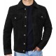 Mens Suede Leather Trucker Jacket - Classic Motorcycle Western Goat Leather Coat Mens Suede Leather Trucker Jacket - Classic Motorcycle Western Goat Leather Coat