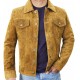 Mens Suede Leather Trucker Jacket - Classic Motorcycle Western Goat Leather Coat Mens Suede Leather Trucker Jacket - Classic Motorcycle Western Goat Leather Coat