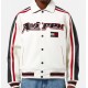 Mens Tommy X Avirex White Leather Jacket Mens Tommy X Avirex White Leather Jacket
