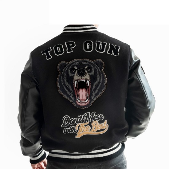 Mens Top Gun Bears Varsity Jacket