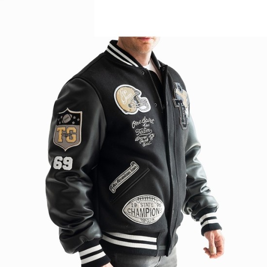 Mens Top Gun Bears Varsity Jacket