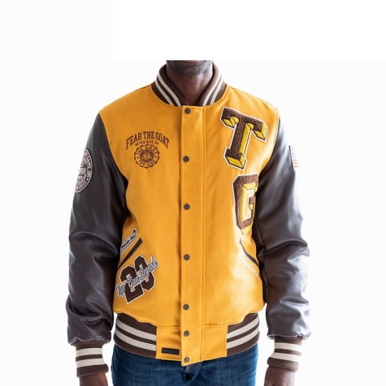 Mens Top Gun Fear The Goat Varsity Jacket