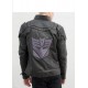 Mens Transformers Black Armor Leather Costume Jacket